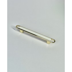 Меблева ручка Aristo Gold White 128