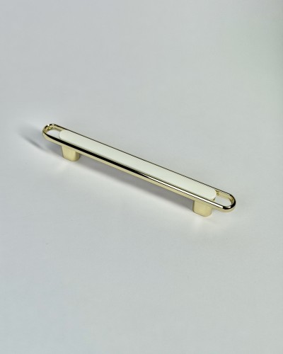 Меблева ручка Aristo Gold White 128