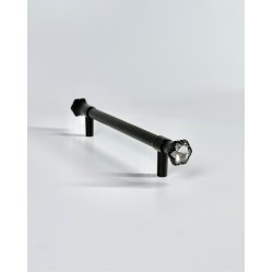 Меблева ручка Crystal Bloom Black 128