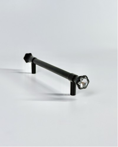Меблева ручка Crystal Bloom Black 128