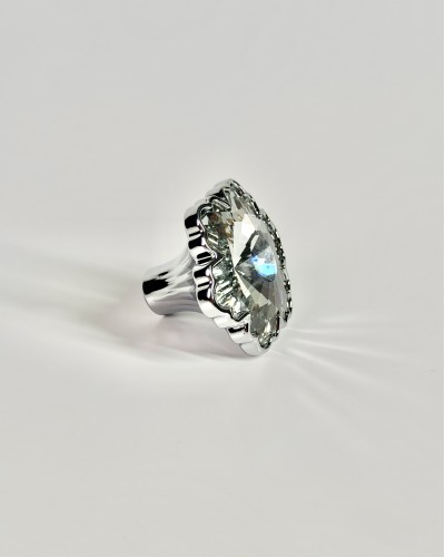 Меблева ручка Crystal Bloom Silver Dot