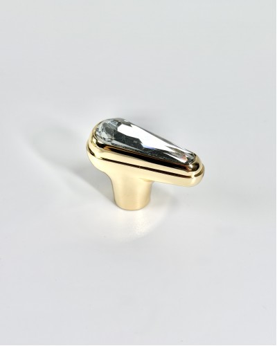 Меблева ручка Crystal Nordic Edge Dot Gold