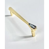 Меблева ручка Crystal Nordic Edge 128 Gold