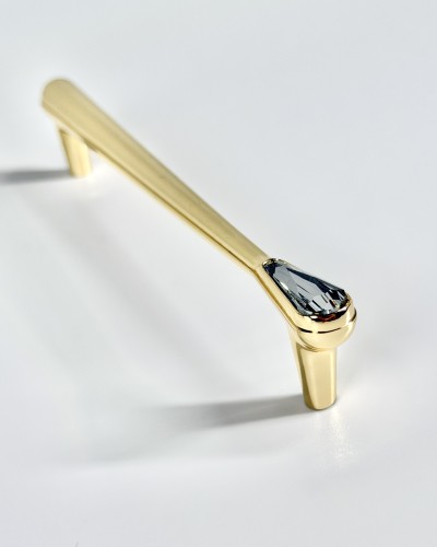 Меблева ручка Crystal Nordic Edge 128 Gold